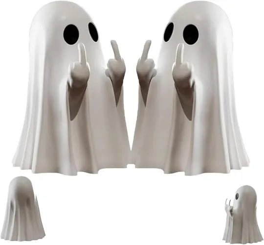 Halloween Ghost Figurine - Spooky Resin Ghost Statue