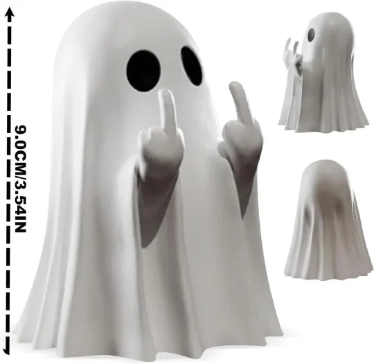 Halloween Ghost Figurine - Spooky Resin Ghost Statue