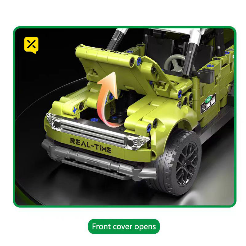 Cool building blocks off-road vehicles, toy off-road racing building blocks model, assembled simple operation, Christmas, Halloween, Thanksgiving gifts