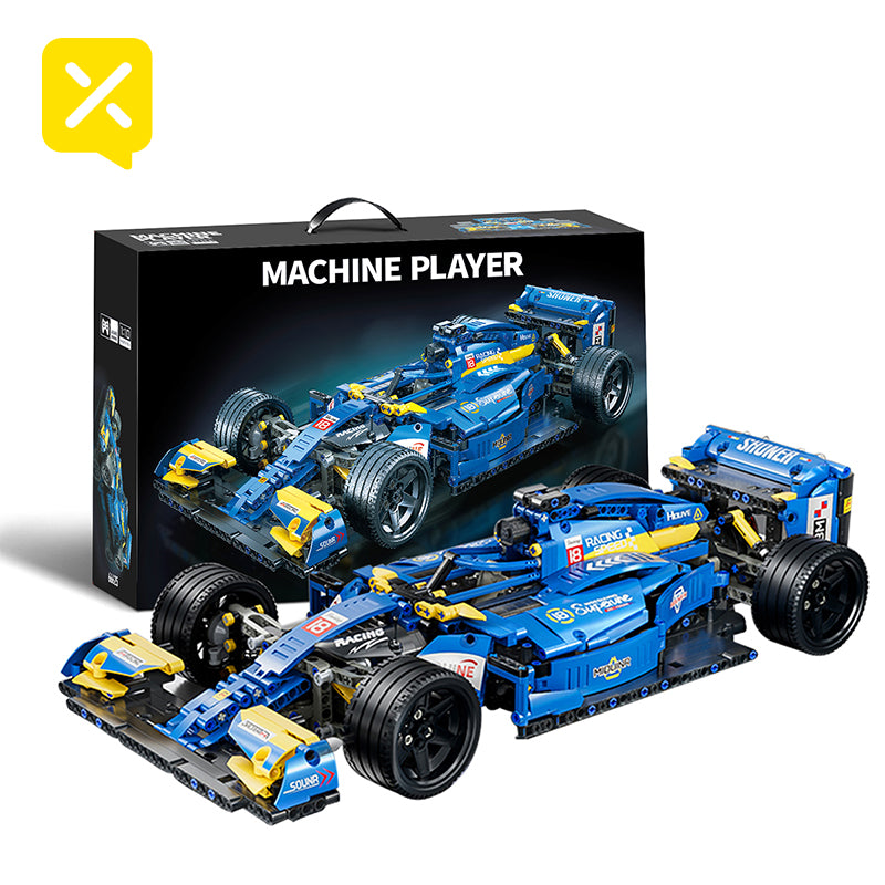 1137PCS creative red Formula F1 racing building blocks toy car, 1:10 classic restoration, restoration of racing machinery, desktop bookshelf ornaments collection preferred! Christmas/Birthday/New Year/Graduation Season/Thanksgiving Gift!