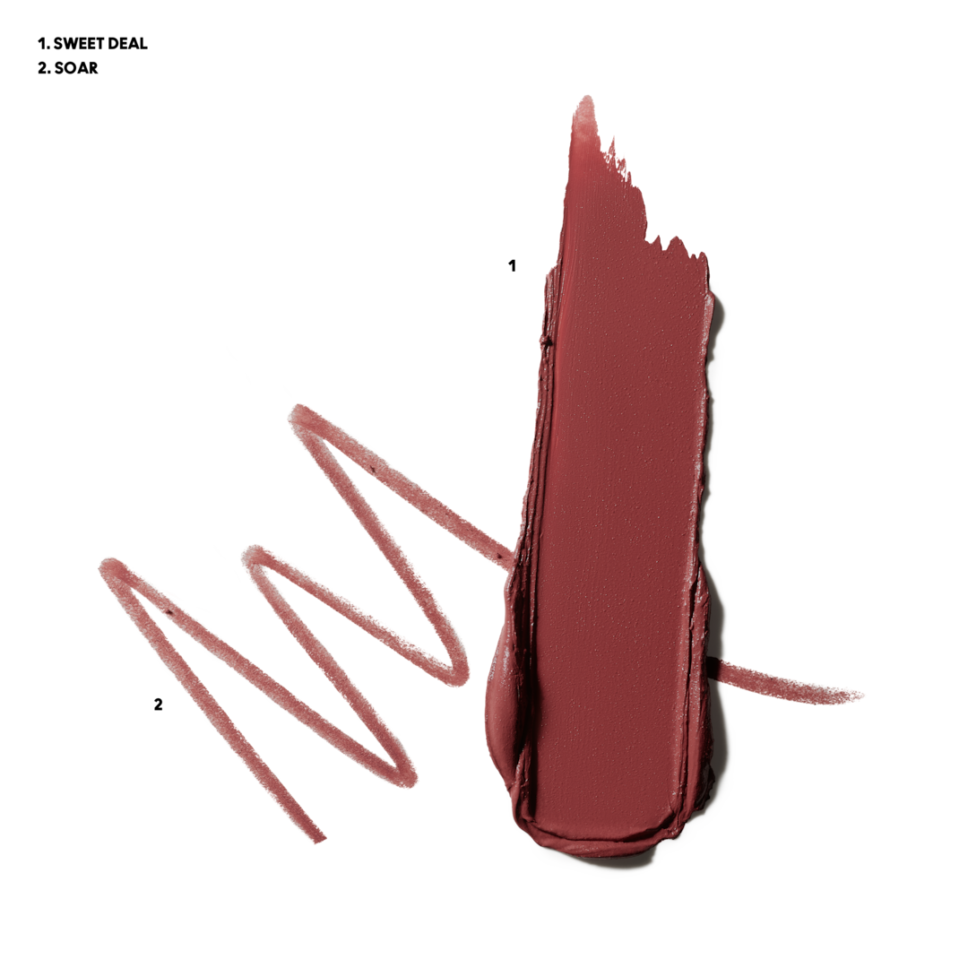 Nude Icons Lip Duo - Lip Pencil + Sleek Satin Lipstick