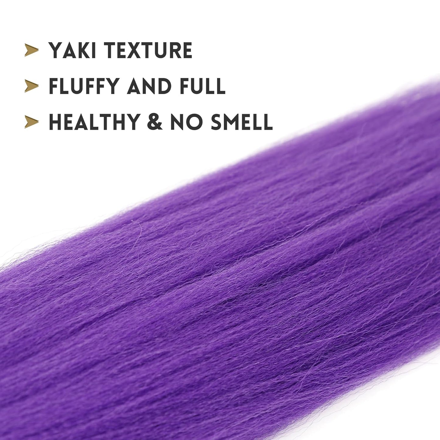 Purple Braiding Hair Extensions – Synthetic Pre-Stretched Jumbo Hair for Halloween & Cosplay