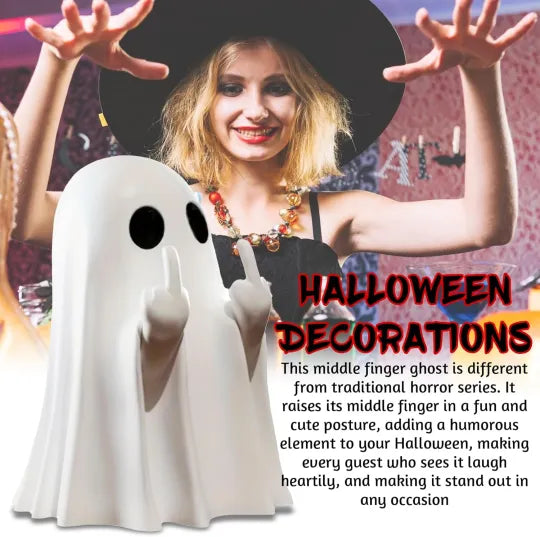 Halloween Ghost Figurine - Spooky Resin Ghost Statue