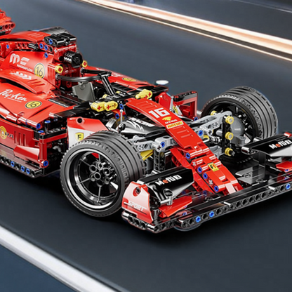 1163 pcs building block car, off-road vehicle racing car, cool black and red appearance science and technology design, splicing is simple and easy to operate, suitable for tide lovers holiday gifts