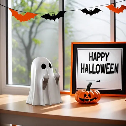 Halloween Ghost Figurine - Spooky Resin Ghost Statue