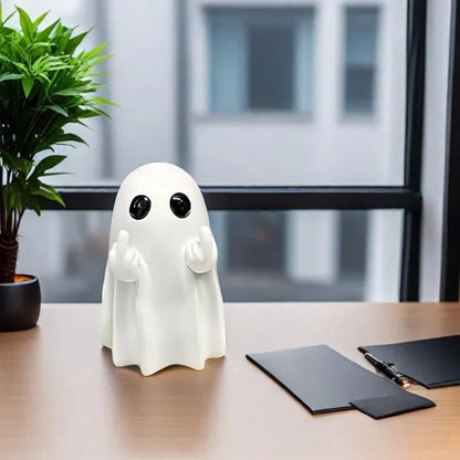 Halloween Ghost Figurine - Spooky Resin Ghost Statue
