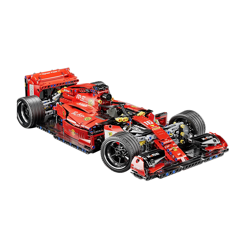 1163 pcs building block car, off-road vehicle racing car, cool black and red appearance science and technology design, splicing is simple and easy to operate, suitable for tide lovers holiday gifts