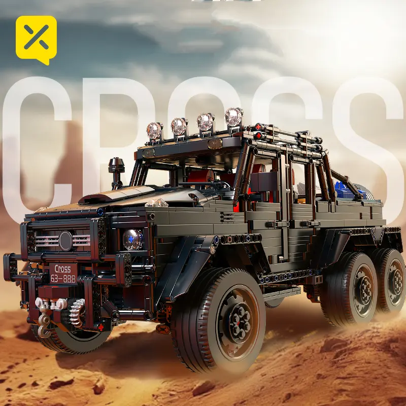 3000pcs cool building blocks off-road vehicle, 1:8 car model, easy to assemble and easy to operate, festival gifts, birthday/Christmas, Halloween, Thanksgiving, New Year gifts