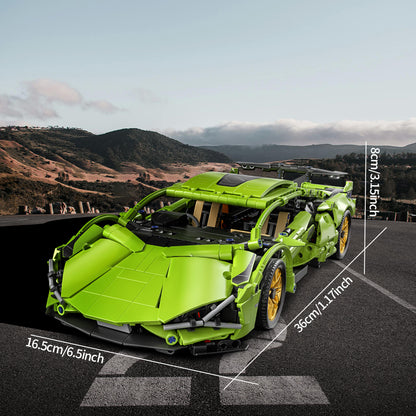 1:14 technical building block racing car, sports car model city mechanical speed vehicle super sports car, splicing is simple and easy to operate, festival gift birthday/Christmas/Halloween/Thanksgiving/New Year gift,