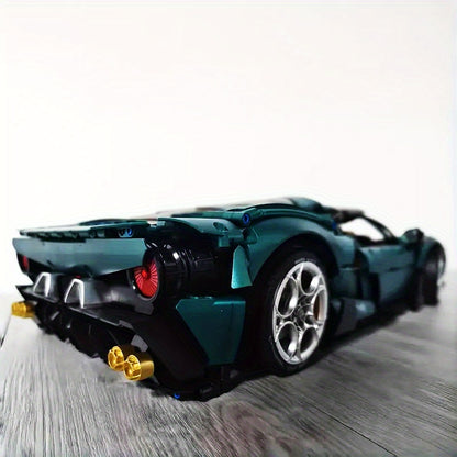 sports car building blocks assembled building block model, splicing simple operation, suitable as a birthday, Christmas, Halloween, Thanksgiving, New Year, party gift