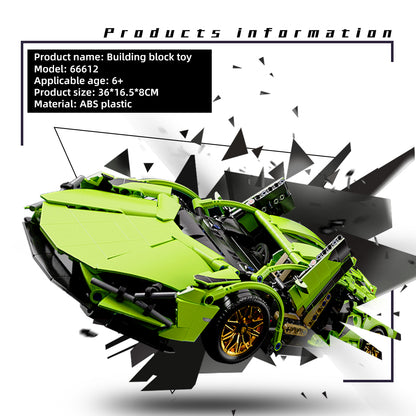 1:14 technical building block racing car, sports car model city mechanical speed vehicle super sports car, splicing is simple and easy to operate, festival gift birthday/Christmas/Halloween/Thanksgiving/New Year gift,