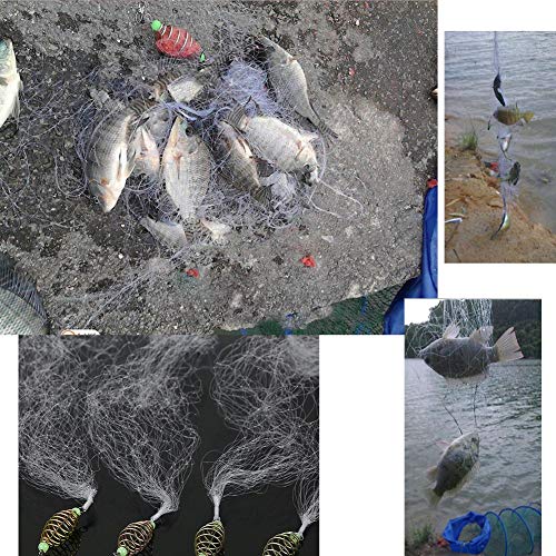 5pcs/set Copper Spring Fishing Net Trap with Luminous Beads