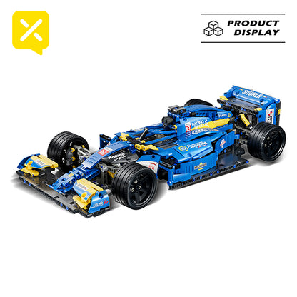 1137PCS creative red Formula F1 racing building blocks toy car, 1:10 classic restoration, restoration of racing machinery, desktop bookshelf ornaments collection preferred! Christmas/Birthday/New Year/Graduation Season/Thanksgiving Gift!