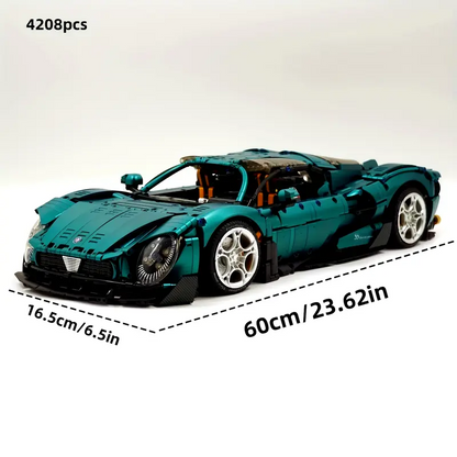 sports car building blocks assembled building block model, splicing simple operation, suitable as a birthday, Christmas, Halloween, Thanksgiving, New Year, party gift