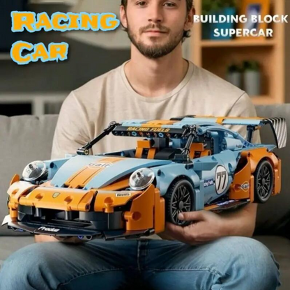 1623+ pieces of GT3 RS racing building block set, a creative DIY building toy for luxury car models, perfect for teenagers over 14 years old, the best gift for Christmas/New Year/birthday/party/Valentine's Day
