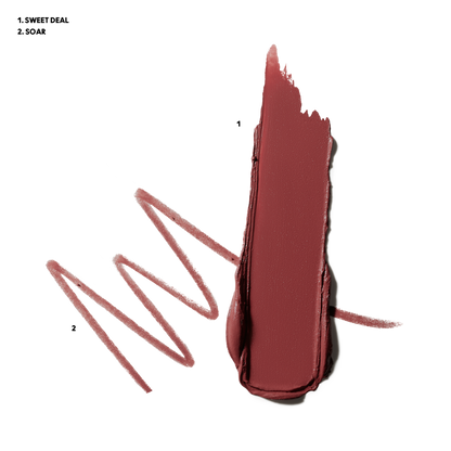 HZA Nude Icons Lip Duo - Lip Pencil + H·Z·Aximal Sleek Satin Lipstick