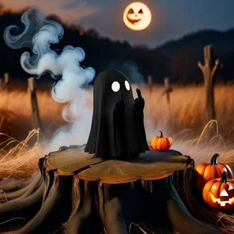 Halloween Ghost Figurine - Spooky Resin Ghost Statue