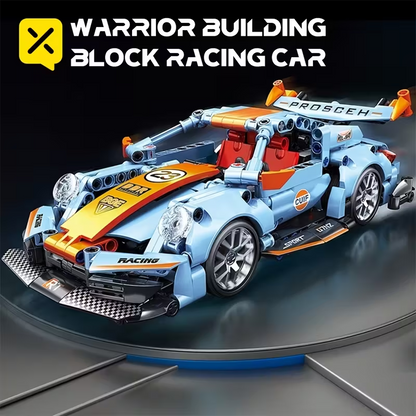 523pcs 1:18 Building Block Car, 3D Building Block Assembly Sports Car Model ABS Material Building Block Model