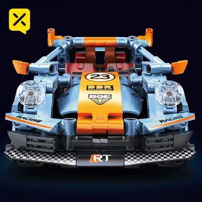523pcs 1:18 Building Block Car, 3D Building Block Assembly Sports Car Model ABS Material Building Block Model