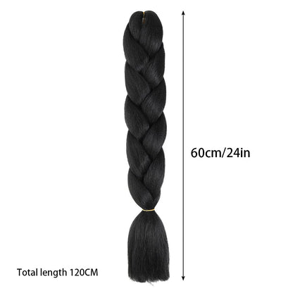 Purple Braiding Hair Extensions – Synthetic Pre-Stretched Jumbo Hair for Halloween & Cosplay
