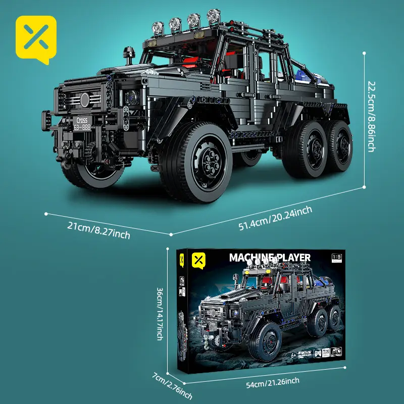 3000pcs cool building blocks off-road vehicle, 1:8 car model, easy to assemble and easy to operate, festival gifts, birthday/Christmas, Halloween, Thanksgiving, New Year gifts