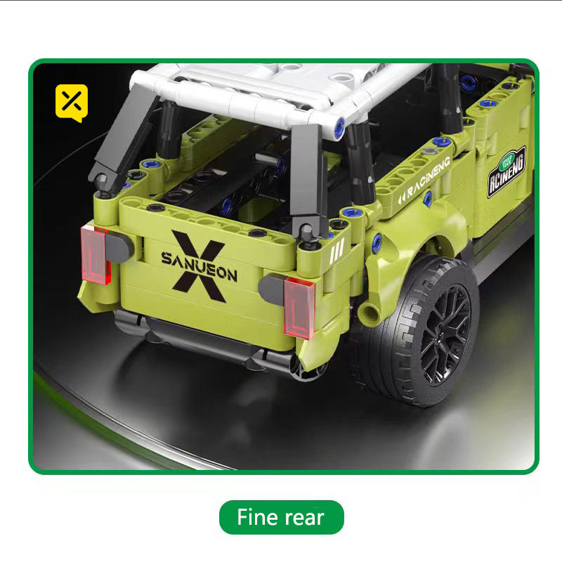 Cool building blocks off-road vehicles, toy off-road racing building blocks model, assembled simple operation, Christmas, Halloween, Thanksgiving gifts