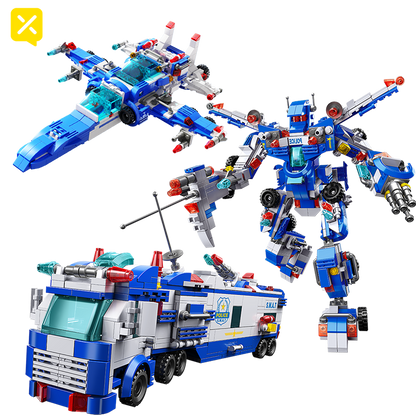 700pcs City Patrol Police Department Car Building Blocks Vehicle Truck Action Figure Bricks Toy Children's' Construction Tool Kit Toys, Best Learning and Role-Playing Gift for Thanksgiving Halloween Christmas Boys Girls