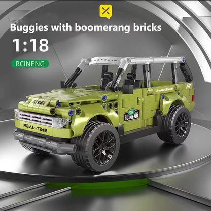 Cool building blocks off-road vehicles, toy off-road racing building blocks model, assembled simple operation, Christmas, Halloween, Thanksgiving gifts