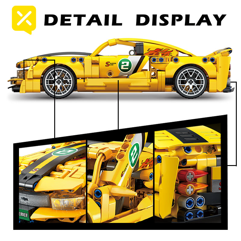 451 PCS classic back building blocks racing! 1:14 realistic restore sports car details, double the fun, finished ornaments & collection of double online, perfect educational toys. Christmas/Birthday/New Year/Graduation Season/Thanksgiving Gift Priority!