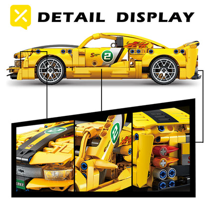 451 PCS classic back building blocks racing! 1:14 realistic restore sports car details, double the fun, finished ornaments & collection of double online, perfect educational toys. Christmas/Birthday/New Year/Graduation Season/Thanksgiving Gift Priority!